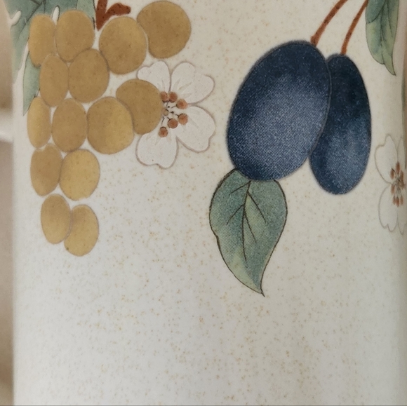 NWOT MIKASA Country Classics Fruit Panorama Cappuccino Coffee Mug Tea Cup Set - Picture 9 of 15